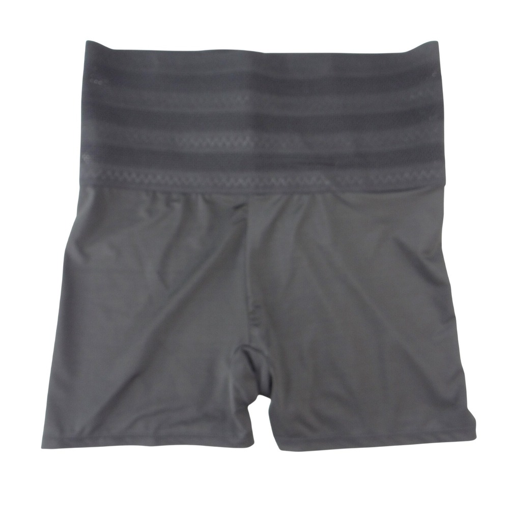 Prima Valentina Womens Black High Waisted Tummy Control Shapewear Shorts 1X‎